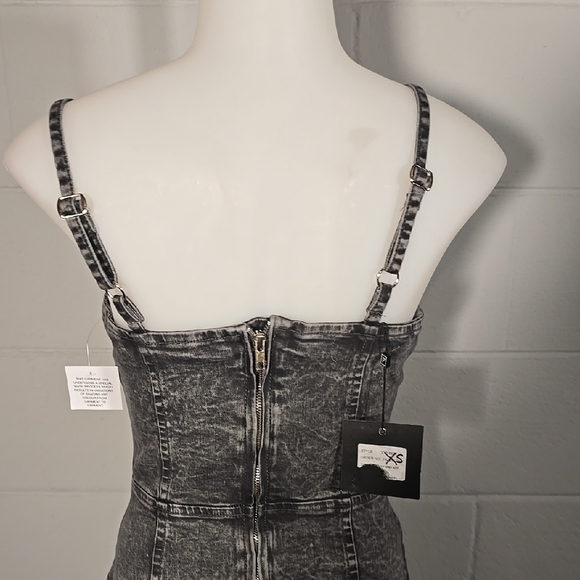 Parisian Works Gray Ruched Bodycon Mini Dress - Picture 5 of 9